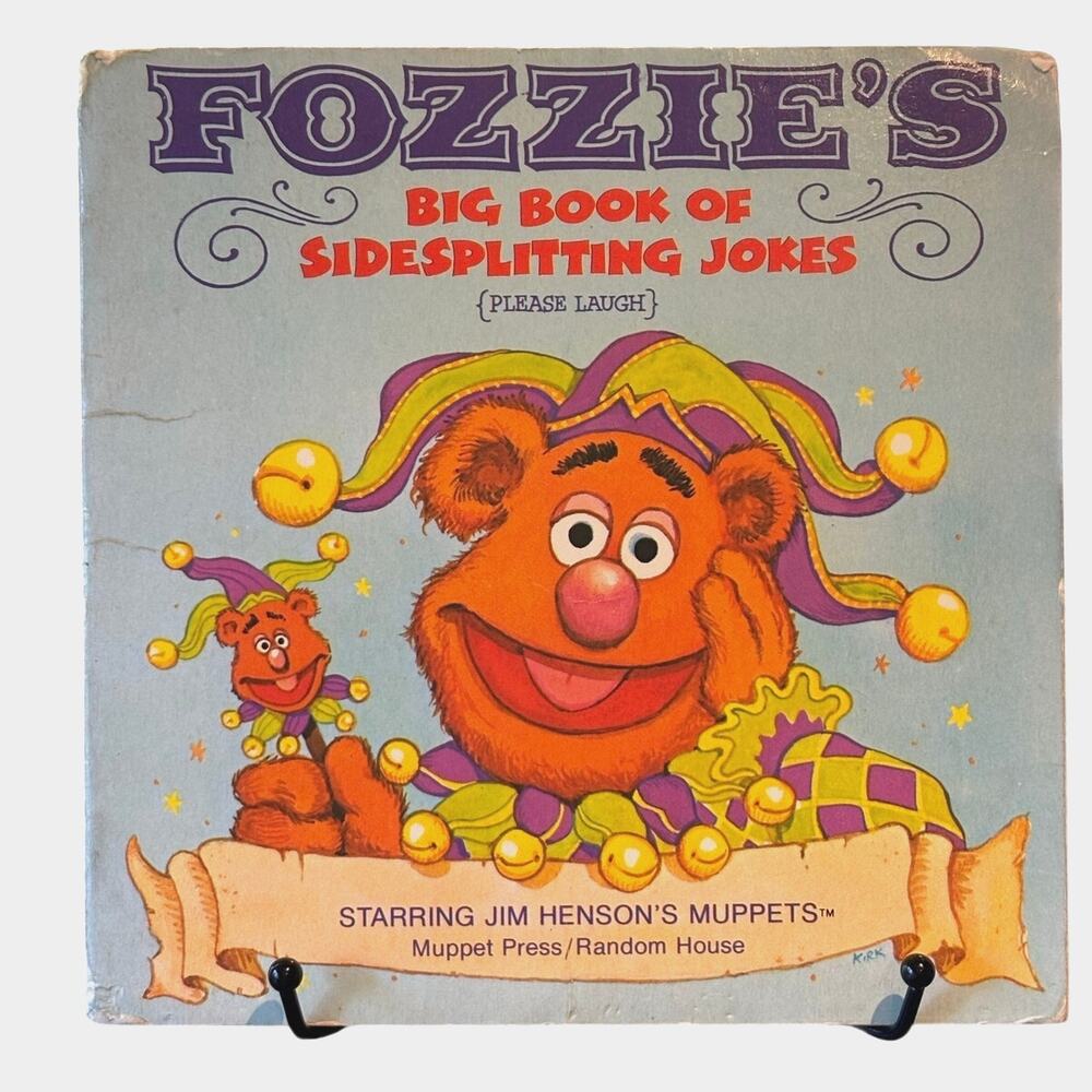Vintage 1981 Fozzie's Big Book of Sidesplitting Jokes, Muppet Press, Paperback